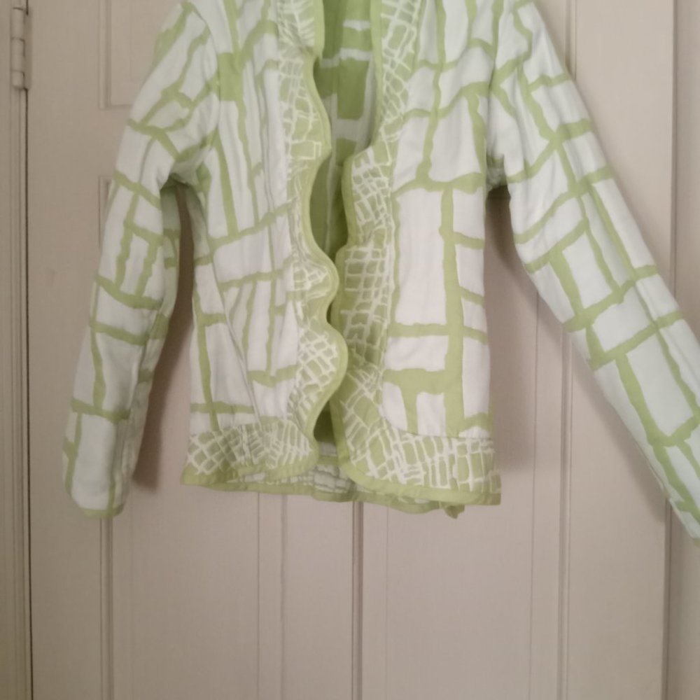 Trimdin Designer Reversible Jacket Lime Green And… - image 4